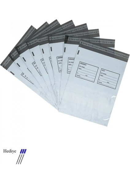 Battal Boy Cepli Kargo Poşeti 45X55+5 cm - 100 Adet (40+40=80 Mikron)