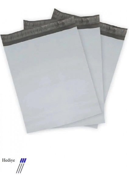 Cepsiz Küçük Boy Kargo Poşeti 24X30+5 cm - 100 Adet (40+40=80 Mikron)
