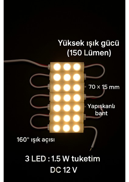 Akvaryum Modül LED (5li Tak Çalıştır ) modelleri