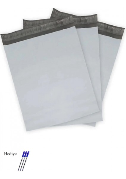 Cepsiz Küçük Boy Kargo Poşeti 24X30+5 cm - 200 Adet (40+40=80 Mikron)