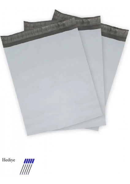 Cepsiz Orta Boy Kargo Poşeti 30X37+5 cm - 300 Adet (40+40=80 Mikron)