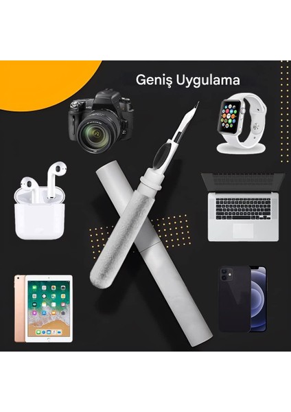 Bluetooth Kulaklık Temizleme Kalemi, Airpods Temizleyici Kit, Yumuşak Fırçalı, Bilgisayar, Kamera ve Cep Telefonu modelleri