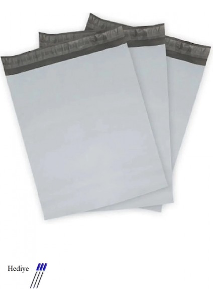 Cepsiz Orta Boy Kargo Poşeti 30X37+5 cm - 100 Adet (40+40=80 Mikron)