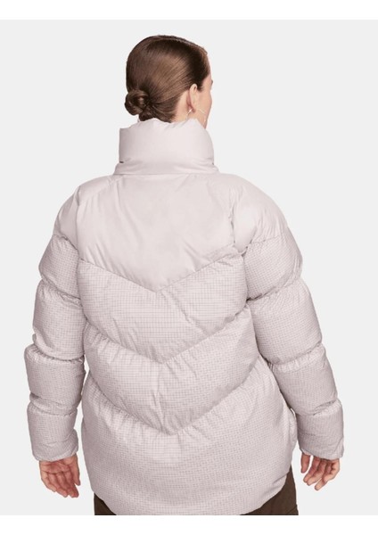 Sportswear Therma-Fıt Windpuffer Kadın Uzun Şişme Mont modelleri