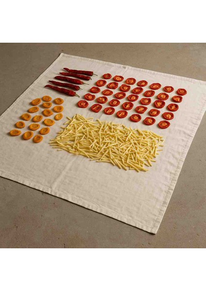 Pamuklu Ham Bez Erişte Tarhana Sebze Meyve Kurutma Örtüsü Nefes Alabilir Ince indirimleri