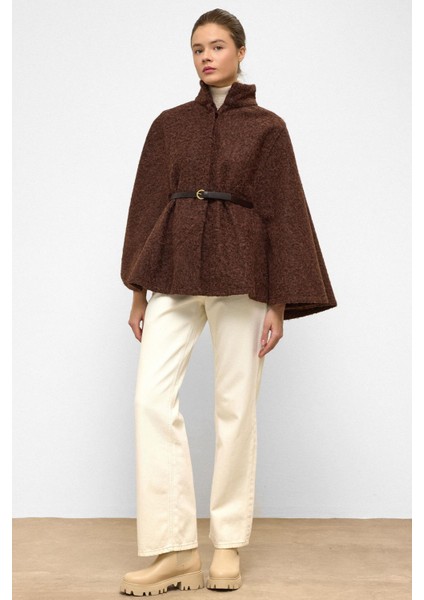 Kemerli Kalın Panço Kahve 3154 modelleri