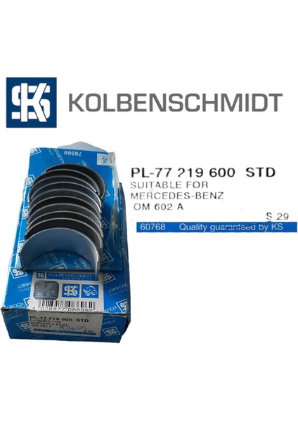 Mercedes-Benz Motor Kol Yatak Std A6010380511-001PS18203000 OM602 OM605 W124 W201 W202 W210