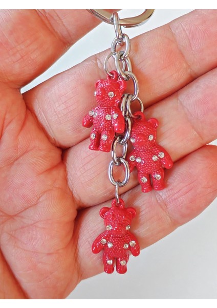 Kırmızı 3 Küçük Ayıcıklı Anahtarlık indirimleri