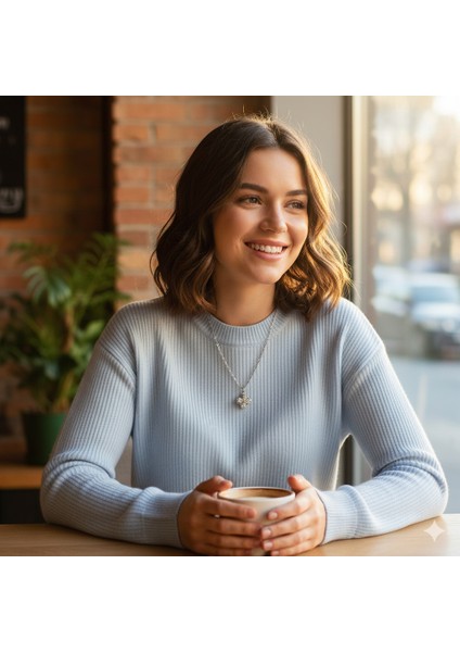 Chainbysilver Çelik Gümüşrengi Oynarlı Sallantılı Kolye