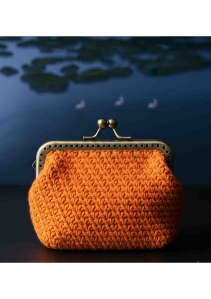 El Örgüsü Makrome Klipsli Cüzdan