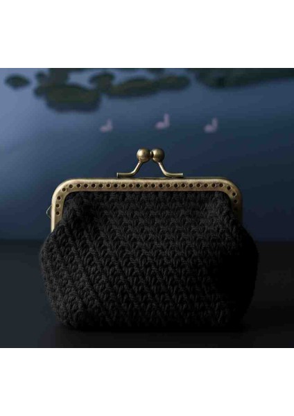 El Örgüsü Makrome Klipsli Cüzdan