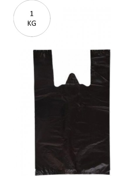 Siyah Atlet Poşet Battal Boy 40X75 cm Takriben 23 Adet 1 kg