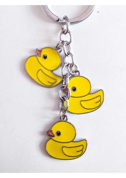 3 Sarı Ördekli Metal Anahtarlık fiyatları