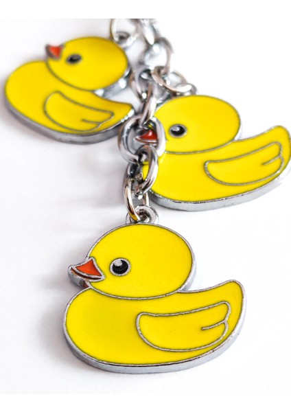 3 Sarı Ördekli Metal Anahtarlık modelleri