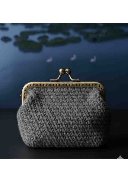 El Örgüsü Makrome Klipsli Cüzdan