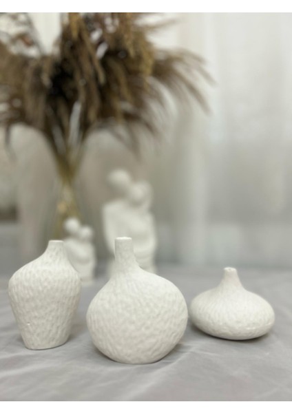 3'lü Bohemtaş Tozu Vazo Aksesusar/dekorasyon Seti fiyatları