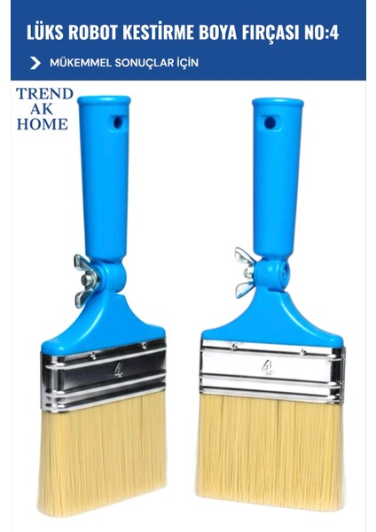 Lüks Robot Kestirme Boya Fırçası No:4