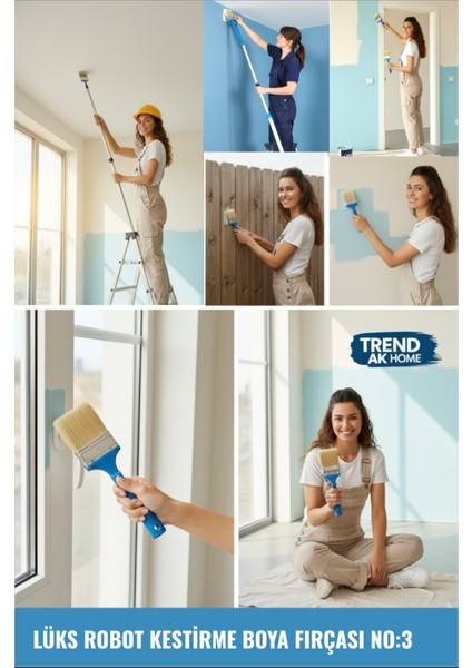 Lüks Robot Kestirme Boya Fırçası No:3