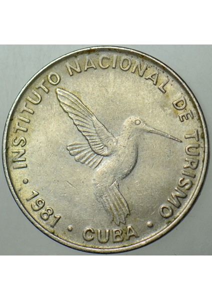 Küba 10 Centavos 1981 Sinek Kuşu Temalı. Turistler Için Basılan. fiyatları