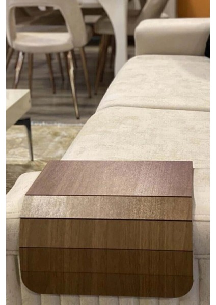 Kahverengi Koltuk Kenarı Ahşap Kaymaz Tepsi modelleri