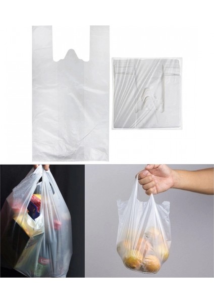 Şeffaf Atlet Poşet Küçük Boy 24X43 cm 1 Paket Takriben 300 Adet fiyatları