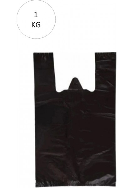 Siyah Atlet Poşet Mini Boy 20X34 cm Takriben 235 Adet 1 kg