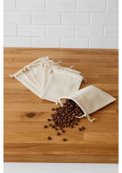 Ham Bez Pamuklu Kuru Kahve ve Bitki Çayı Saklama Kesesi 5’li Set – Doğal ve Nefes Alabilir fiyatları