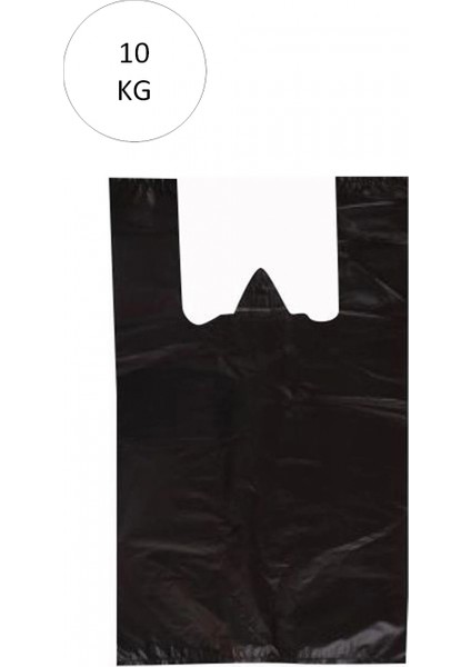 Siyah Atlet Poşet Büyük Boy 32X57 cm Takriben 720 Adet 10 kg