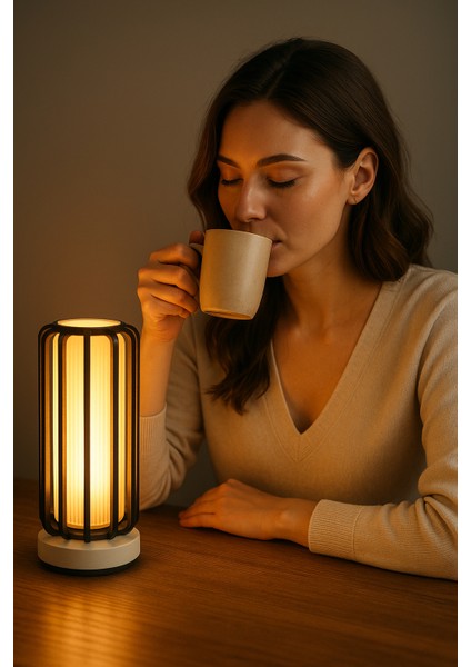 Dekoratif LED Masa ve Gece Lambası Rahatlatıcı Işık, Şık ve Modern Tasarım