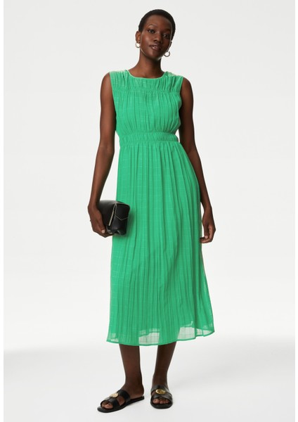 Regular Fit Midi Elbise