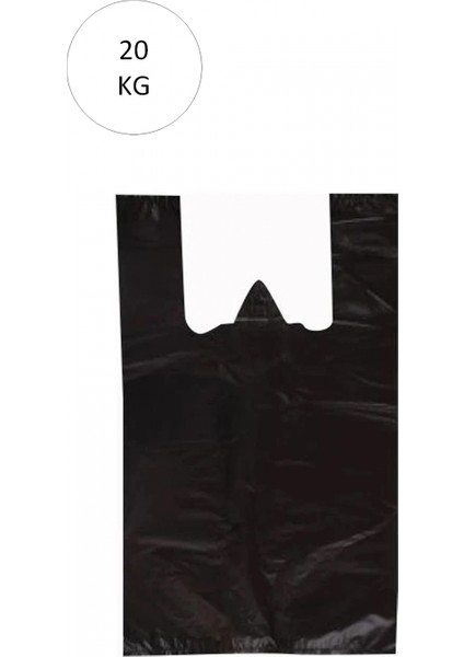 Siyah Atlet Poşet Jumbo Boy 50X90 cm Takriben 240 Adet 20 kg