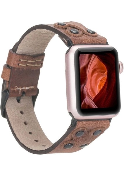 Apple Watch Uyumlu Deri Kordon Cross 42-44-45MM Bt TN02