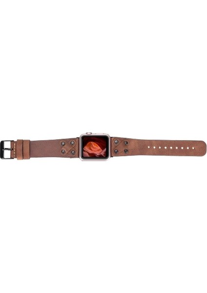 Apple Watch Uyumlu Deri Kordon Cross 42-44-45MM Bt TN02 modelleri