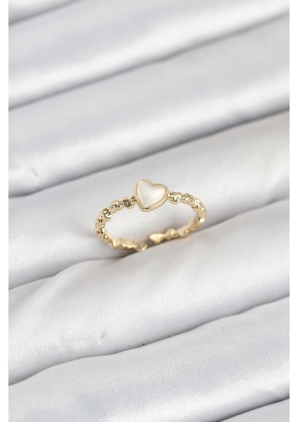 Bfs Pirinç Gold Renk Kalpli Model Kadın Yüzük