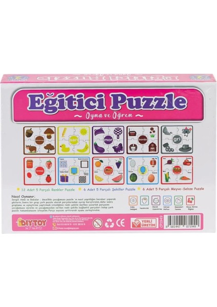Bfs 7194 Çark Puzzle Renkler Şekiller -Dıytoy fırsatları