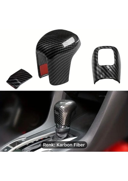 Honda Civic Fc5 Fk7 Karbon Vites Topuzu 3 Parça