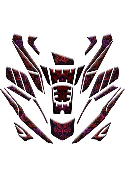 Gogo Tank Pad Full Set 007 Baykuş (36 Parça) - Honda Pcx 2025