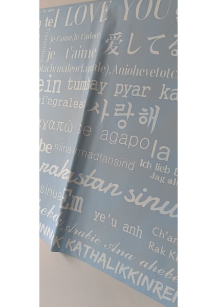 Her Dilde Aşk – Seni Seviyorum Yazılı Çiçek Ambalaj Kağıdı (5’li Paket) fırsatları