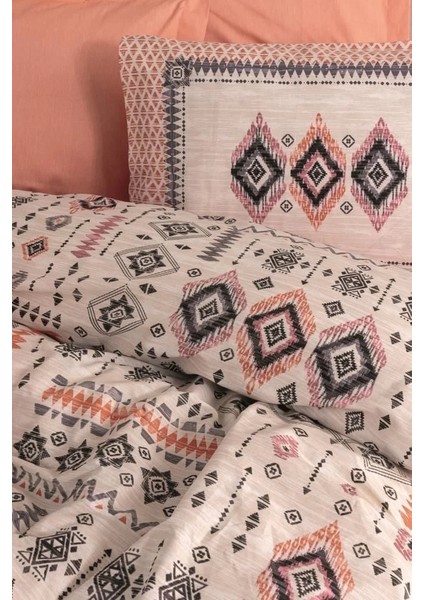 Cotton Box Etnich Nevresim Takımı Çift Kişilik Kateri Somon fiyatları