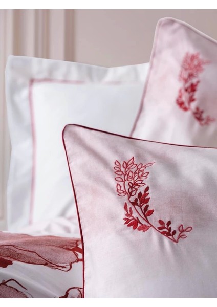 Cotton Box Çift Kişilik Elit Saten Nevresim Takımı Gules Kırmızı fırsatları