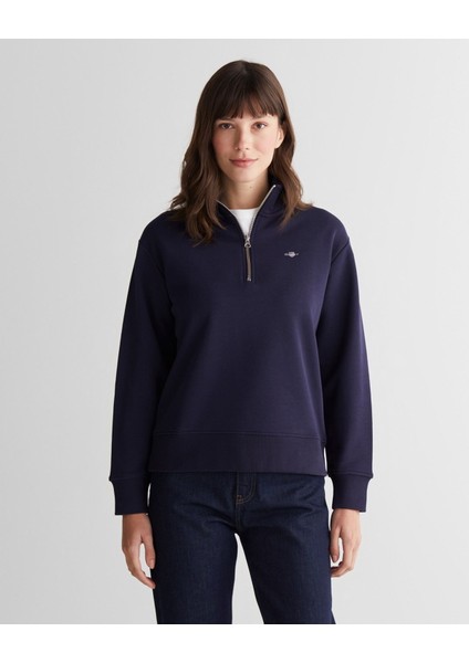 Kadın Yarım Fermuar Sweatshirt