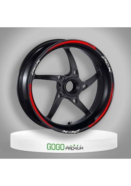 Gogo Jant Şeridi Reflektörlü Kırmızı 039 - Honda Pcx