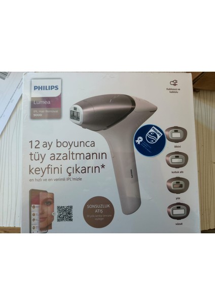 Lumea Ipl | Tüy Alma | 9000 Serisi | Senseıq Teknolojileri | BRI958/60 | Gül Altını