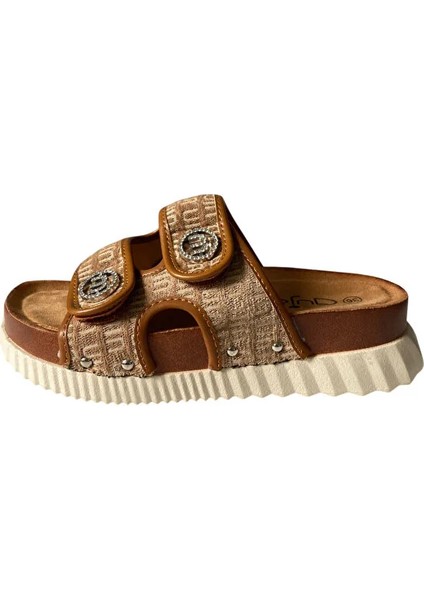 25Y178 Kadın Kalın Taban Ortopedi Terlik Camel modelleri