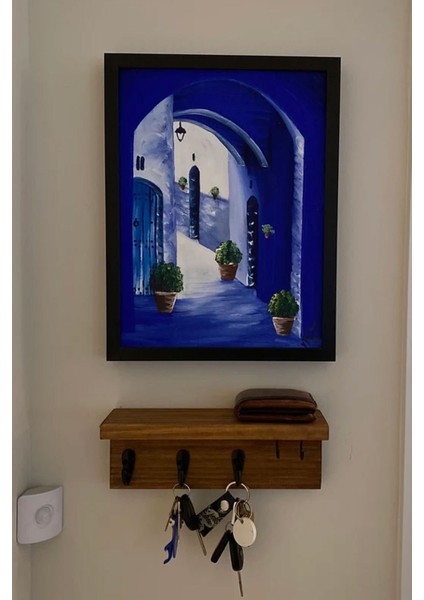 Anahtar Askısı, Ahşap Askılık, Anahtarlıklı Duvar Rafı, Dekoratif Anahtarlık & Raflı Askılık fiyatları