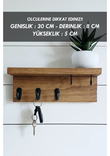 Anahtar Askısı, Ahşap Askılık, Anahtarlıklı Duvar Rafı, Dekoratif Anahtarlık & Raflı Askılık modelleri