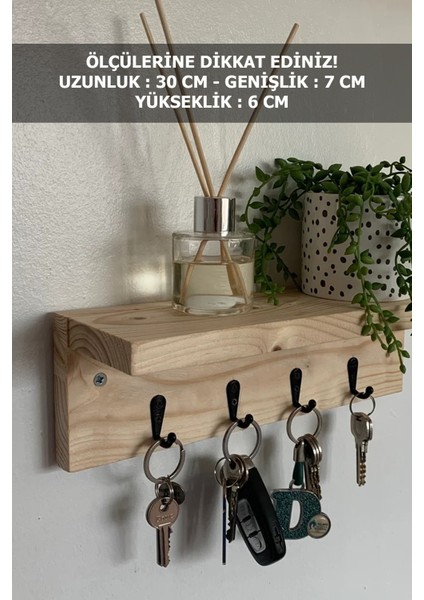 Anahtar Askısı, Ahşap Askılık, Kupa Askılığı, Anahtarlıklı Duvar Rafı fiyatları