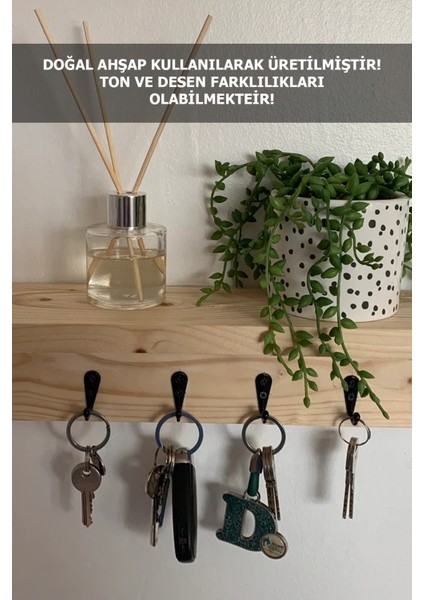 Anahtar Askısı, Ahşap Askılık, Kupa Askılığı, Anahtarlıklı Duvar Rafı modelleri