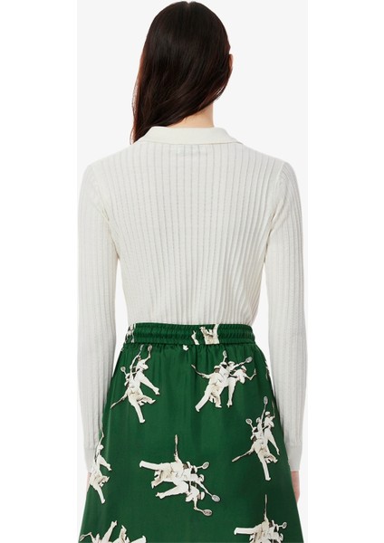 Lacoste Kadın Triko Uzun Kollu Polo Yaka fırsatları