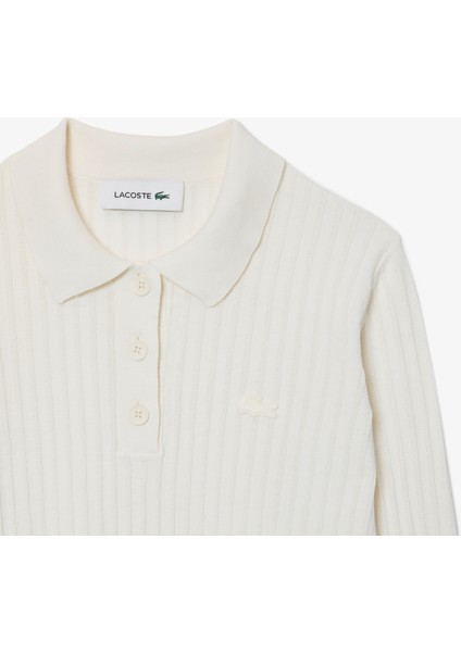 Lacoste Kadın Triko Uzun Kollu Polo Yaka